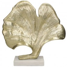 Декоративен орнамент 43х10х39см Gingko златист